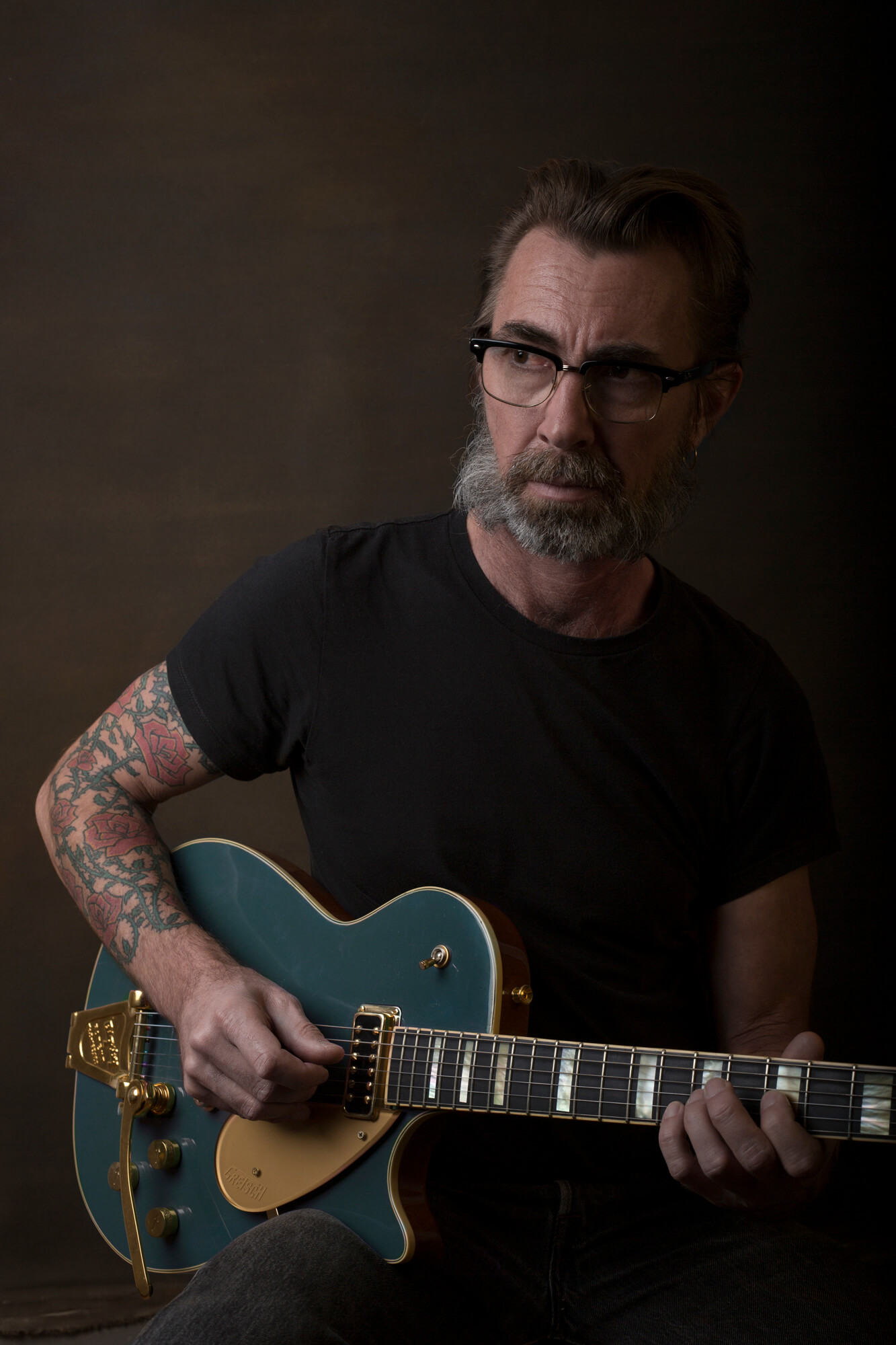 Dani Prenafeta, guitar player and camera operator. Barcelona, autumn 2017